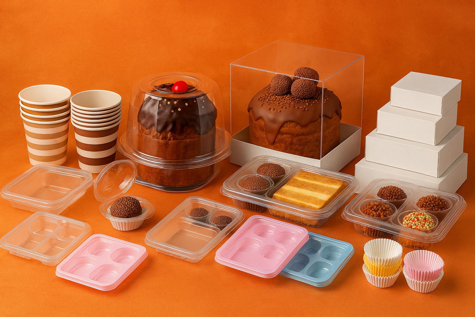 Packaging for cakes and sweets